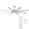Wac Mocha XL Indoor and Outdoor 8-Blade Smart Ceiling Fan 66in Brushed Aluminum with Remote Control F-064 - alternate 4
